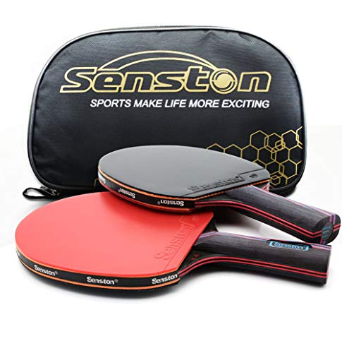 Profesional Raqueta De Tenis De Mesa. Avanzado. Raqueta De Tenis Ping Pong Paddle. Abierto Agarre, Long-Handle Red C 2