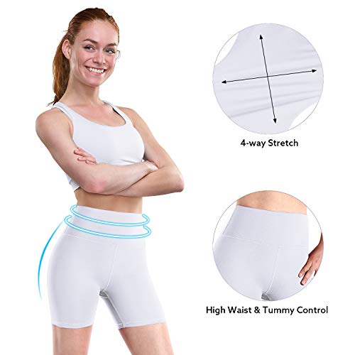 Promover Pantalones Cortos de Yoga para Mujer Leggings de Cintura Alta con Bolsillos Control de Abdomen Leggings de Yoga Pantalones de Entrenamiento