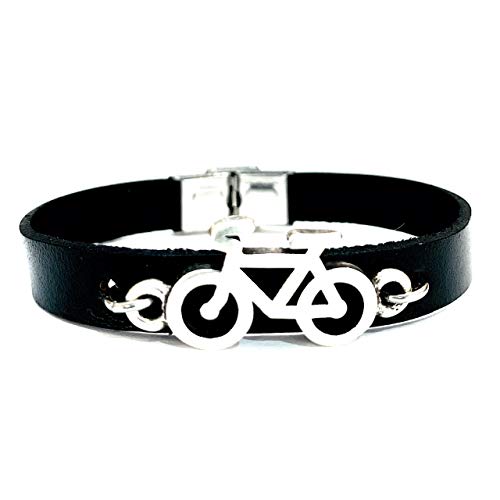 Pulsera de Cuero para Ciclistas