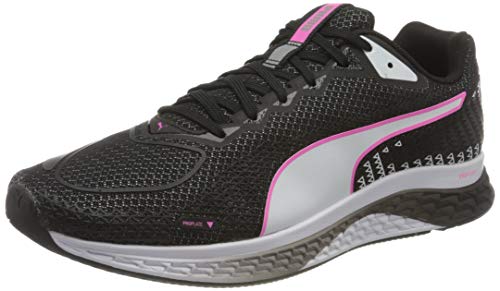 PUMA Speed Sutamina 2 Wn's, Zapatillas para Correr de Carretera Mujer, Negro Black White/Luminous Pink, 36 EU