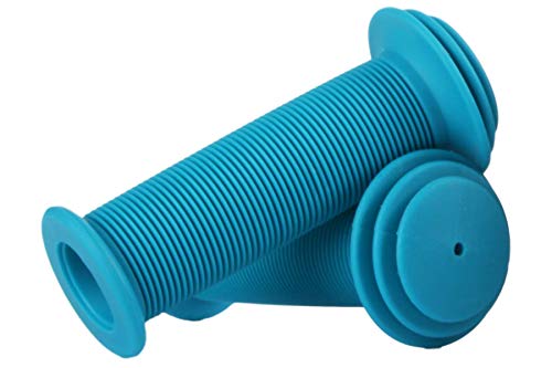Puños para bicicleta para niños con protección de impacto de seguridad de GD Grip Division , color azul, tamaño 100 x 43 mm, 0.13