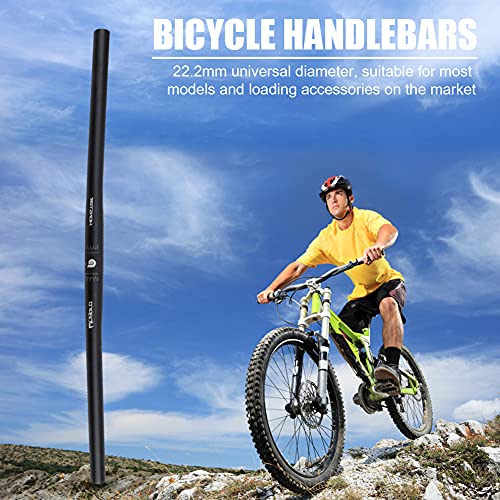 QINGCHU Manillar de bicicleta de aleación de aluminio, barra elevadora para bicicleta de carretera, MTB, 25,4 x 540 mm, ultraligero