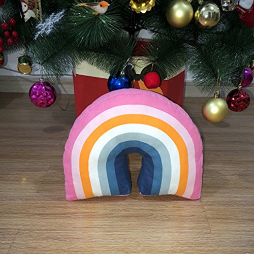 Rainbow Fox Arco Iris Almohada En Forma de U Almohadas Asiento Silla Espalda Amortiguar Niños Viajar para Niños Cuarto de Jugar