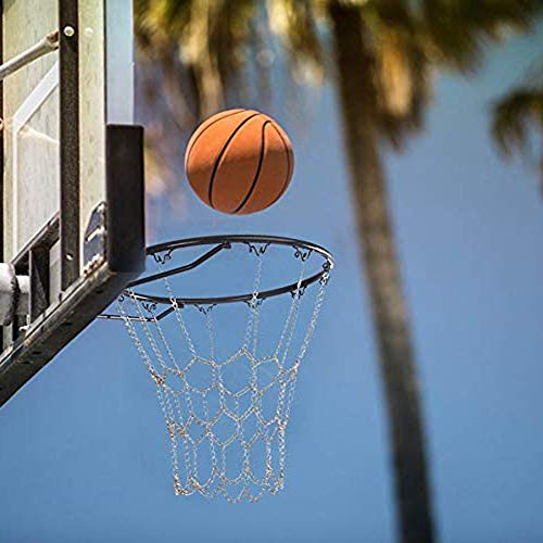 Red Baloncesto, Red Baloncesto Exterio, Red de Baloncesto Duradera, Estándar Galvanizada Durable Red de Canasta de Baloncesto para Cancha de Baloncesto Cubierta, Cancha de Baloncesto Del Campus