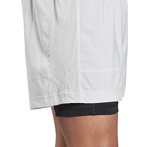 Reebok RE 2-1 Short Pantalón Corto, Hombre, porcel, L