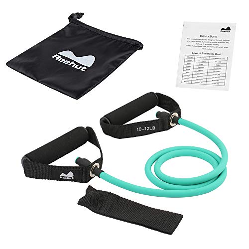 REEHUT Bandas Elásticas de Entrenamiento, Bandas de Resistencia para Fitness Cable de Ejercicio de Entrenamiento para Tonificación Muscular, Equipo de Ejercicio de Estiramientos para Yoga, Verde