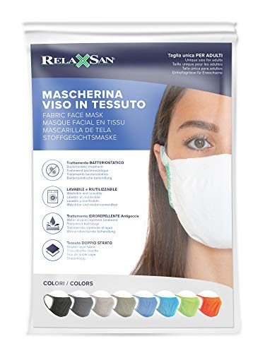 Relaxsan - Set 3 [Negro] Bandas filtrantes Rostro Boca Nariz Lavables Reutilizables absorbentes Tejido bacteriostático