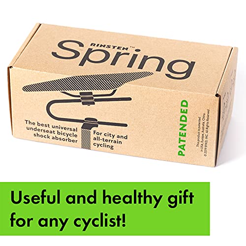 Rinsten Spring Amortiguador Bicicleta de Muelle - tija sillín Suspension Bici MTB universales Amortiguadores Trasero Bici Montana electrico Ciudad Suspensión Resorte Silla Bike Carretera