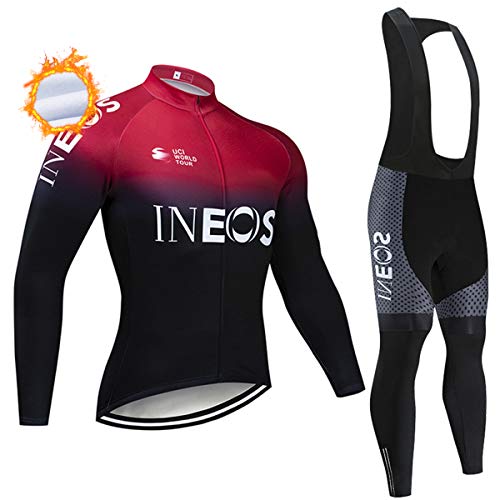 Ropa Ciclismo Hombre Invierno MTB,Conjunto Ciclismo Hombre Invierno Equipo Profesional