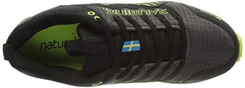 Salming Trail T4 Trailschuh Damen-Dunkelgrau, Schwarz, Zapatillas Running Mujer, Noir Bleu Blanc Noir, 38 EU