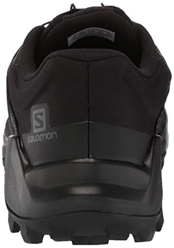 Salomon Men's WILDCROSS GTX Trail Running, Black/Black/Black, 9