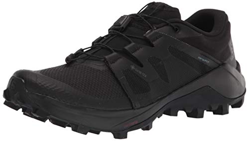 Salomon Men's WILDCROSS GTX Trail Running, Black/Black/Black, 9