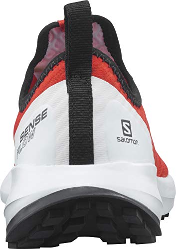 Salomon Sense Flow unisex-niños Zapatos de trail running, Rojo (Cherry Tomato/White/Black), 37 EU