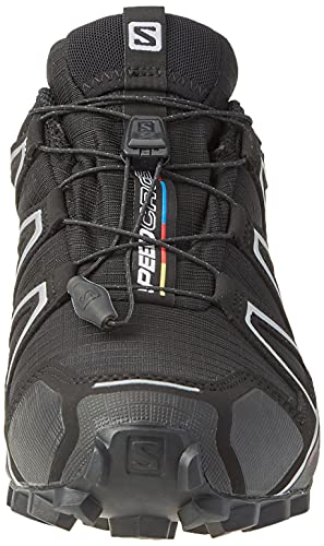 Salomon Speedcross 4 GTX, Hombre, Negro (Black/Silver Metallic-X), 46 EU