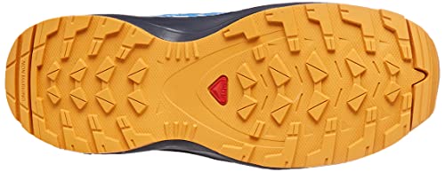 Salomon XA Pro V8 Climasalomon Waterproof (impermeable) unisex-niños Zapatos de trail running, Azul (Palace Blue/Navy Blazer/Butterscotch), 38 EU