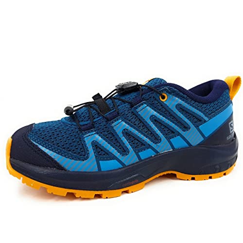 Salomon XA Pro V8 unisex-niños Zapatos de trail running, Azul (Legion Blue/Night Sky/Autumn Blaze), 38 EU
