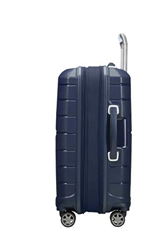 Samsonite Flux Spinner S Equipaje de mano Expansible, 55 cm, 44 L, Azul (Navy Blue)