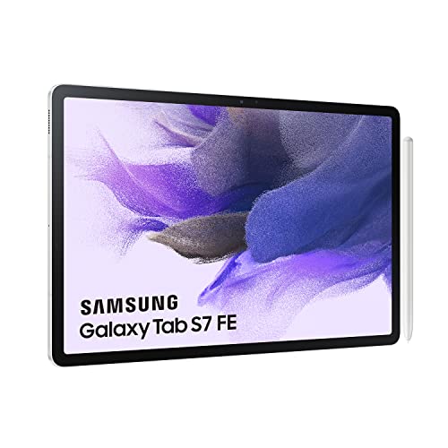 SAMSUNG Galaxy Tab S7 FE - Tablet de 12.4" (WiFi, RAM de 6GB, Almacenamiento de 128GB, Android) - Color Blanco [Versión española]