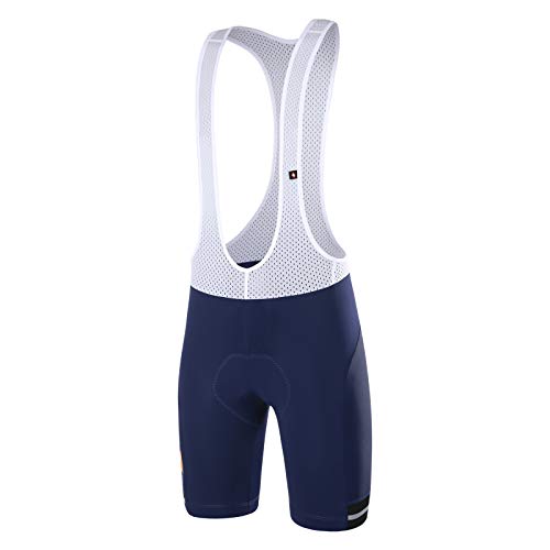 Santic Culote Bicicleta Hombre Culotte Ciclismo Hombre Culote Pantalones Cortos Ciclismo Hombre con Bolsillos Azul Marino XL