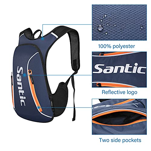 Santic Mochila Ciclismo 15L MTB Montaña Mochila Bicicleta Montaña/Carretera Pequeña Azul