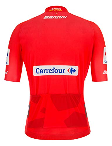 Santini La Vuelta 2019 – Camiseta Leader de Manga Corta para Hombre, Hombre, RE9427519LV, Rojo, S