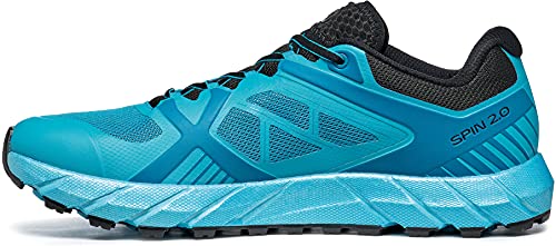 Scarpa SPIN 2.0, Zapatillas de Trail Running Hombre, Azure-Black ARS FIXION 2, 42.5 EU