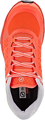 Scarpa SPIN Ultra WMN, Zapatillas de Trail Running Mujer, Bright Red-White ARS6 Velox MAX LB, 39.5 EU