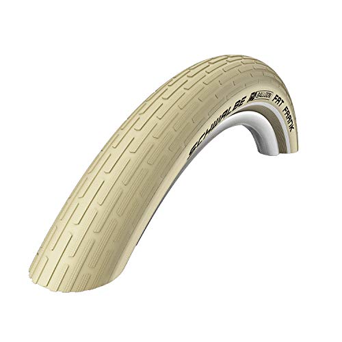 Schwalbe Fat Frank SBC Kevlar Guard-Neumático de Rendimiento con Cable-Creme Reflex, 26 x 2.35 Pulgadas, Unisex Adulto, Beige, 26 x 2,3"