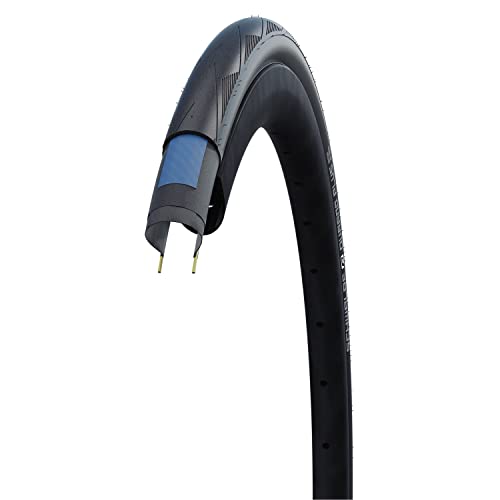 Schwalbe Neumático Plegable Hs464 Bicicleta, DURANO DD ADDIX, Negro, 28" 700x25C 25-622