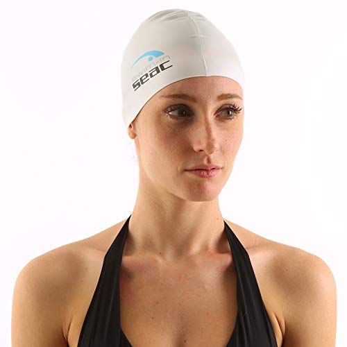 SEAC Silicone Gorro, Unisex Adulto, Blanco, Talla Única