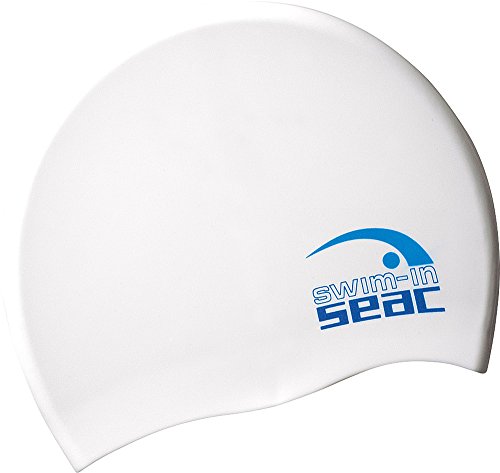 SEAC Silicone Gorro, Unisex Adulto, Blanco, Talla Única