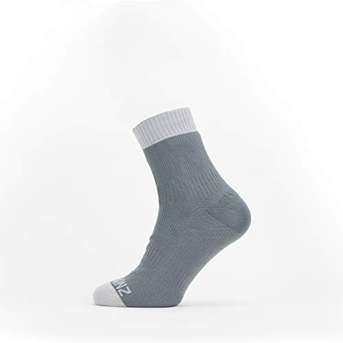 Seal Skinz Waterproof Warm Weather Ankle Length Sock Calcetines unisex para adultos, gris, L