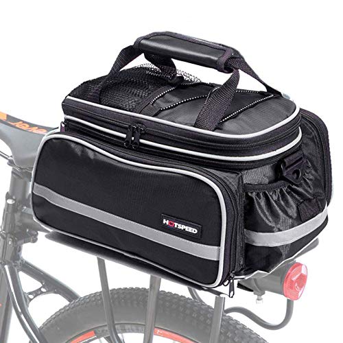 Selighting Bolsa Alforja Trasera Bicicleta Impermeable Bolso de Viaje Portátil Extensible Bolsa de Hombro para Ciclismo al Aire Libre 10L-25L