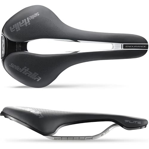 Selle Italia Flite Boost TI316 Superflow Endurance Sillín: Negro/Negro, S3