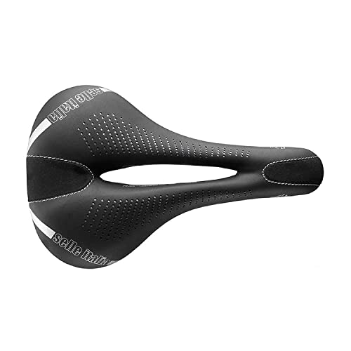 Selle Italia - Sillìn Bicicleta de Carretera Lady Gel Flow, Rail Manganese Tubo Ø7, Sillìn Road Gran Turismo Fibra-tek, Comfort Gel, Amortiguador (S2)