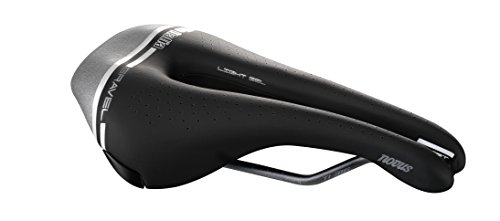 Selle Italia - Sillìn Bicicleta de Carretera Novus Boost Gravel Tech Superflow, Rail TI 316 Tubo Ø7, Sillìn Corto Road Perfomance Fibra-tek Ligero, Comfort, Amortiguador