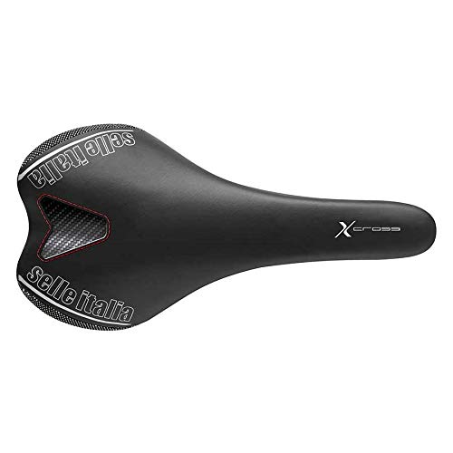 Selle Italia SLR X-Cross S1 Sillín, Unisex Adulto, Negro, Talla Única