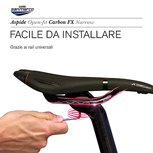 Selle San Marco - Sillín ASPIDE Open-Fit Carbon FX Narrow