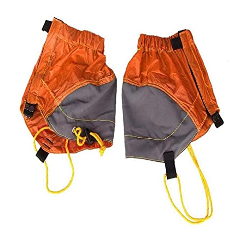 Senderismo Pierna Polaina Impermeable Trail Baja De La Pierna Ajustable del Tobillo Gator Polaina De La Nieve 1pair Naranja