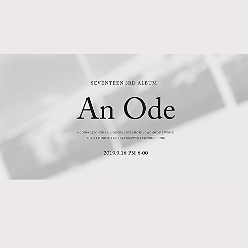 SEVENTEEN 3rd Album - AN ODE [ Begin ver. ] CD + Photobook + Mini Photobook + Photocard + FREE GIFT / K-pop Sealed