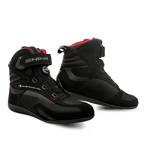 SHIMA Exo Men, Botas de Motocicleta Hombre, Negro, 41 EU