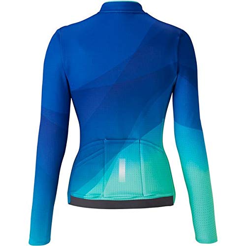 SHIMANO Kaede Camiseta térmica Mujer azul Talla XL 2020 Bike Jersey manga larga