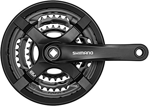 SHIMANO Kurbelgarnitur-2092832620 Bielas, Unisex Adulto, Negro, 175 mm