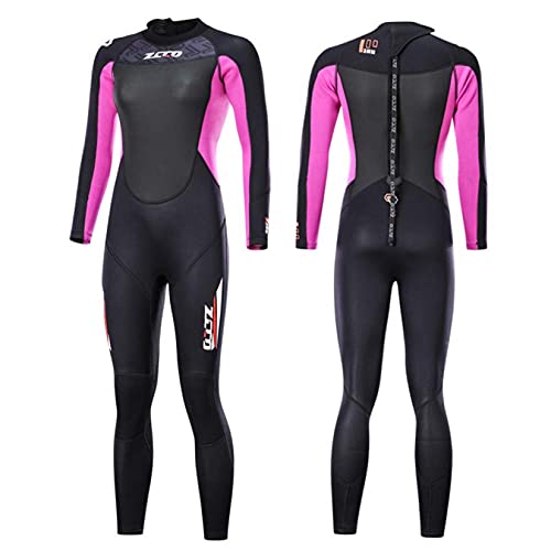 SHJMANPA Traje De Neopreno De 3 Mm para Mujer, Traje De Buceo, Natación Y Surf, Traje De Triatlón, Traje De Buceo De Agua Fría, Trajes De Buceo, Purple, XS