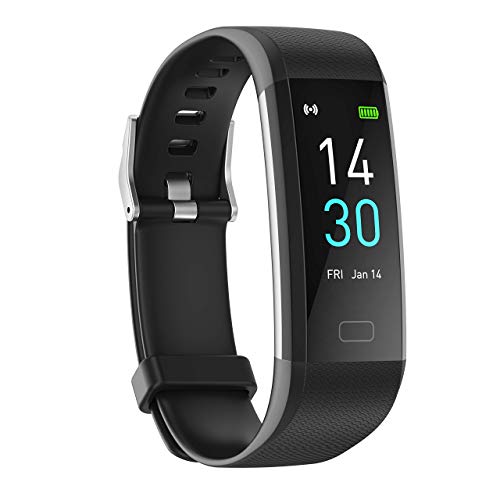 showyoo Reloj Deportivo de Frecuencia Cardíaca, Oxígeno en Sangre, Presión Arterial, Temperatura, Pulsera de Actividad Monitor Sueño, IP68 Reloj Inteligente Podómetro Calorías Smartwatch Hombre Mujer