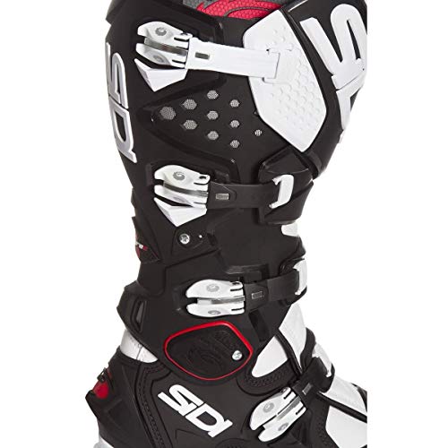 Sidi Sidi Crossfire 2 SRS Botas para Motocicleta, Negro/Blanco, 44