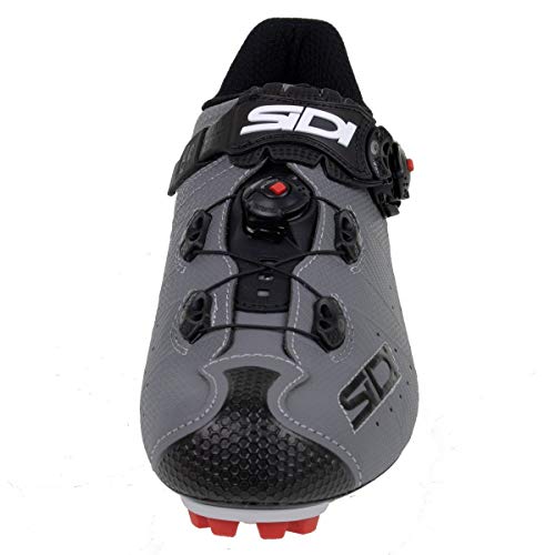 Sidi Zapatillas MTB Drako 2, Unisex Adulto, Gris Mate/Negro, 42 EU