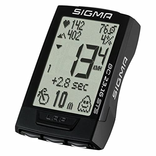 Sigma Computer BC 23.16 STS Set Topline, Unisex Adulto, Negro, TU EU