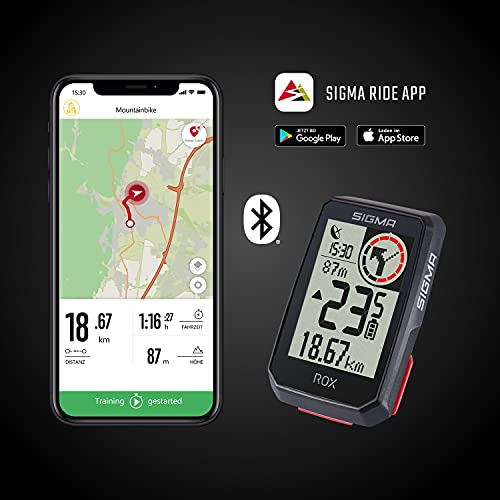 SIGMA SPORT ROX 2.0 Blanco | Ciclocomputador inalámbrico GPS y navegación, con Soporte GPS | Navegación GPS en Exteriores para Disfrutar al máximo de la Bicicleta