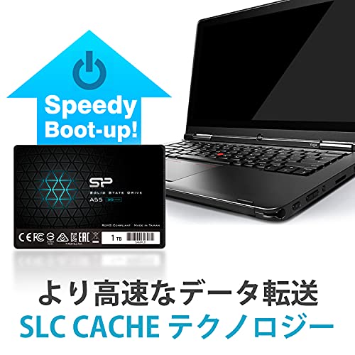 Silicon Power Ace A55 - SSD Disco Duro Sólido Interno 512 GB, 2.5", SATA III, 6 Gbit/s(3D NAND)